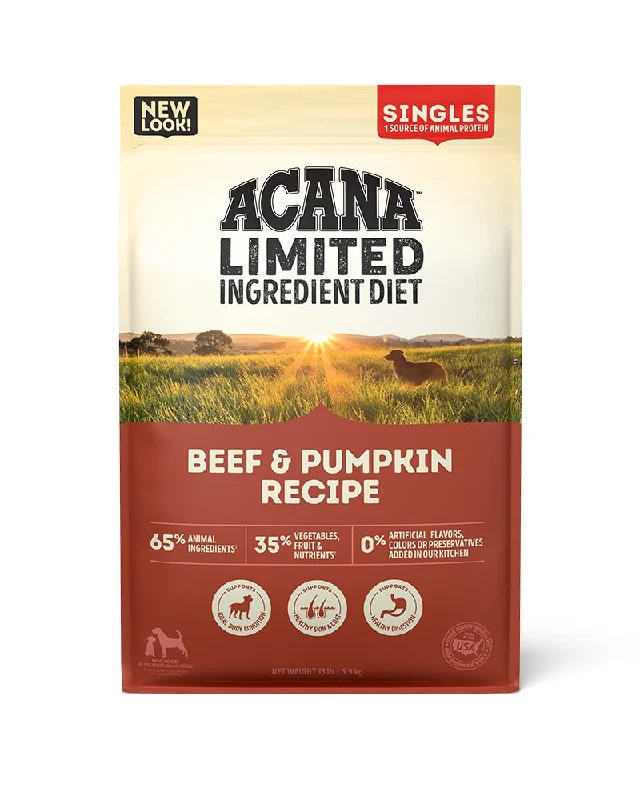 Acana Singles - Beef & Pumpkin Dry Dog Food 13lb