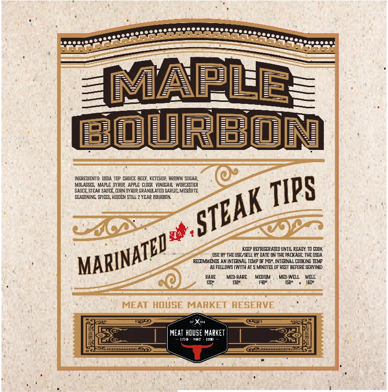 Steak Tips ~ Maple Bourbon BBQ Marinated