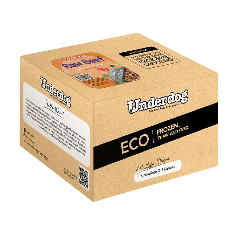 *FROZEN* Underdog Dog Raw Beef Complete and Balanced 3kg (150g x 20)