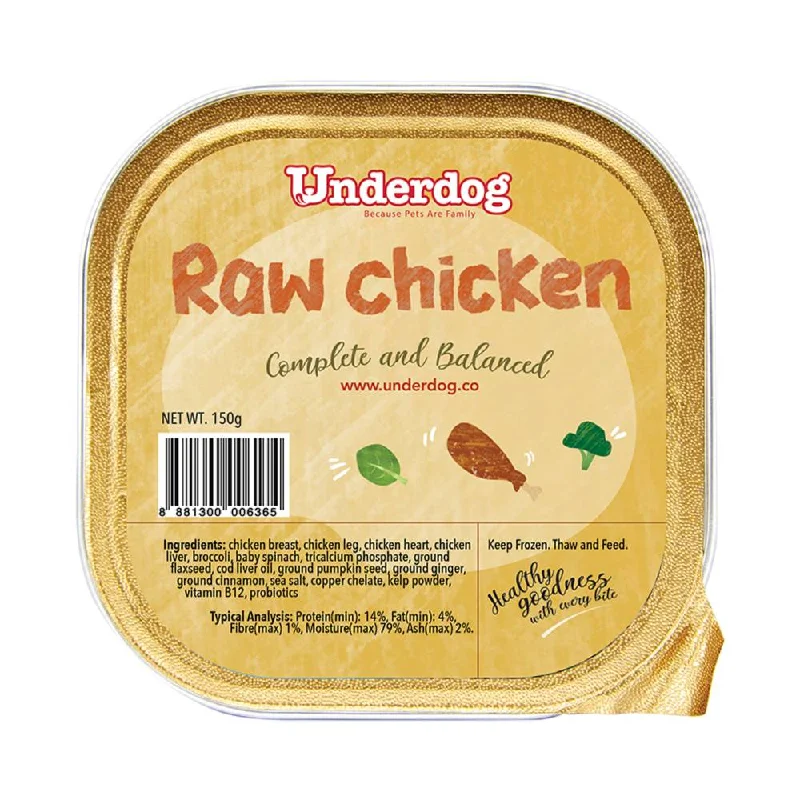 *FROZEN* Underdog Dog Raw Chicken Complete and Balanced 150g