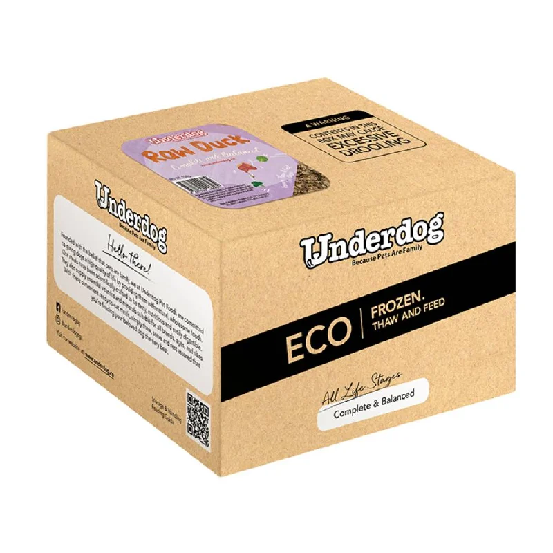 *FROZEN* Underdog Dog Raw Duck Complete and Balanced 3kg (150g x 20)