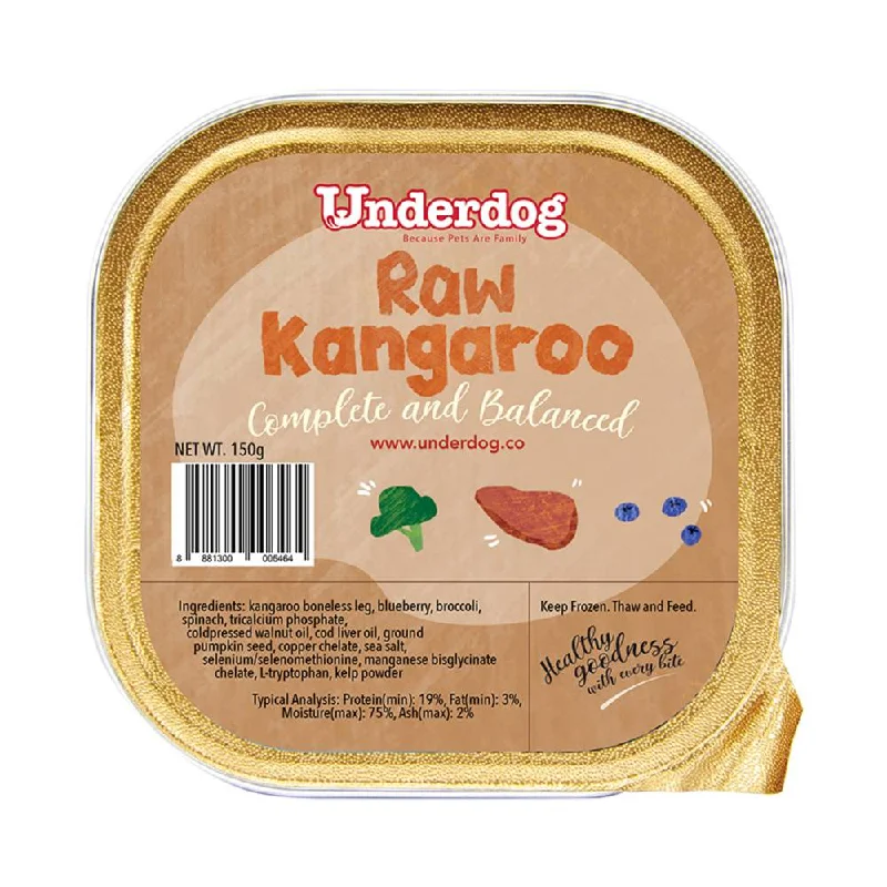 *FROZEN* Underdog Dog Raw Kangaroo Complete and Balanced 150g