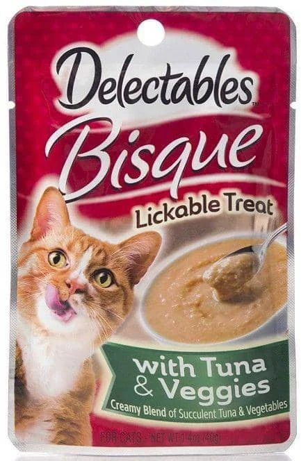 Hartz Delectables Bisque Lickable Treat for Cats - Tuna & Veggies - 1.4 oz