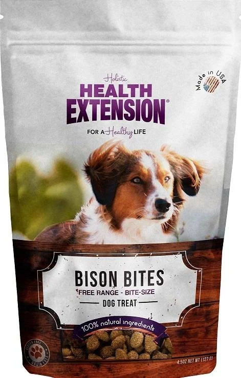 Health Extension Grain Free Bison Bites Dog Treats