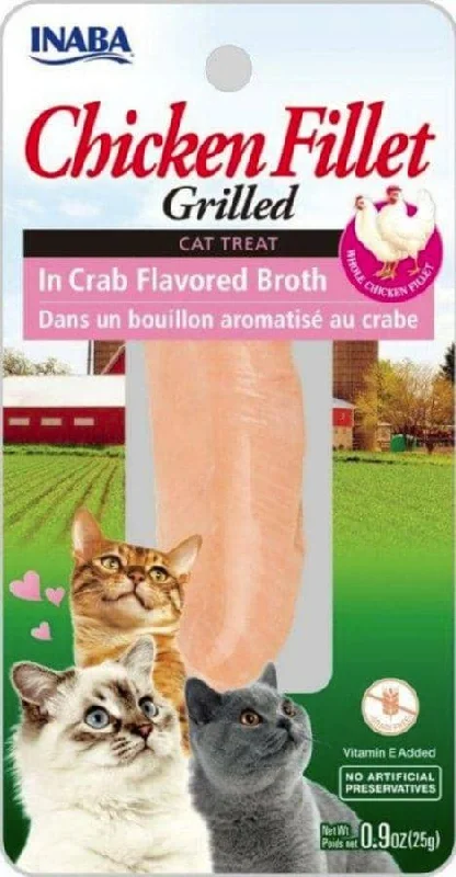 Inaba Chicken Fillet Grilled Cat Treat in Crab Flavored Broth - 0.9 oz