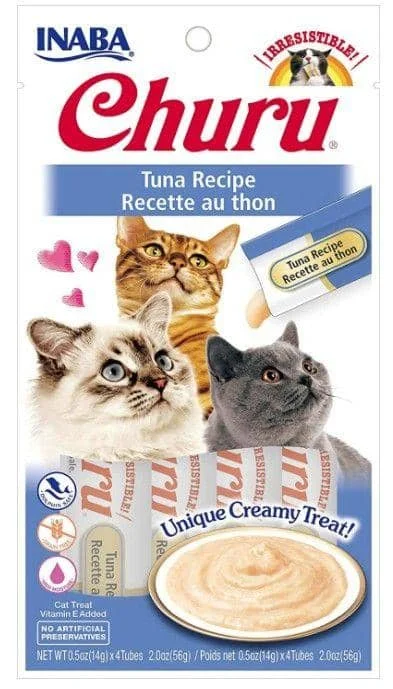 Inaba Churu Tuna Recipe Creamy Cat Treat - 4 count