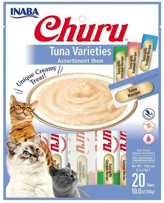 Inaba Churu Tuna Varieties Creamy Cat Treat - 20 count