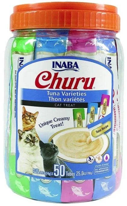 Inaba Churu Tuna Varieties Creamy Cat Treat - 50 count