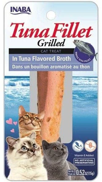 Inaba Tuna Fillet Grilled Cat Treat in Tuna Flavored Broth - 0.52 oz