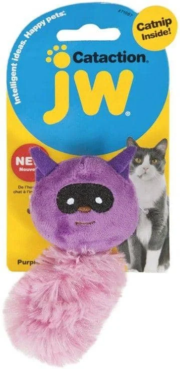 JW Pet Cataction Catnip Plush Raccoon Cat Toy  - 1 count