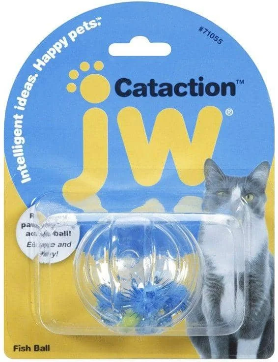 JW Pet Cataction Fish Ball Interactive Cat Toy  - 1 count