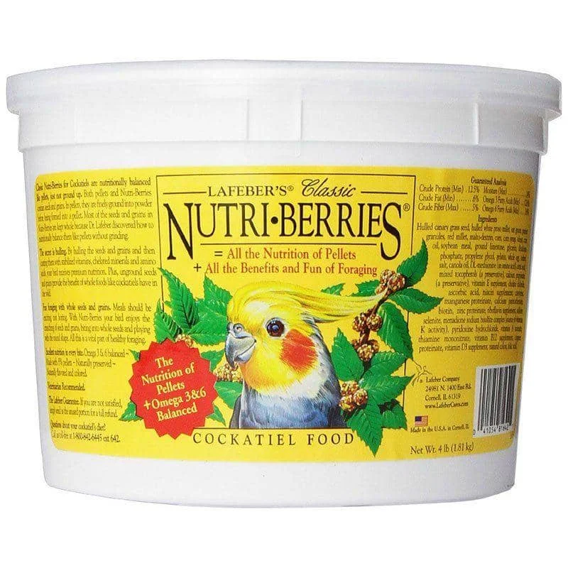 Lafeber Classic Nutri-Berries Cockatiel Food - 4 lbs