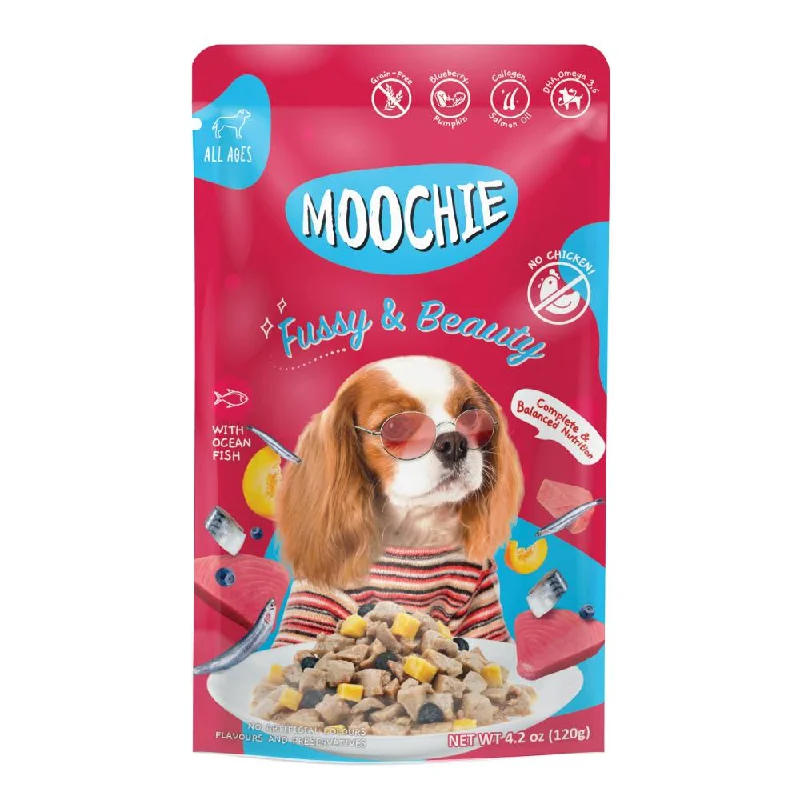 Moochie Dog With Ocean Fish Fussy & Beauty 120g