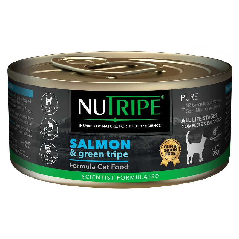 Nutripe Cat Gum & Grain Free Pure Salmon & Green Tripe 95g