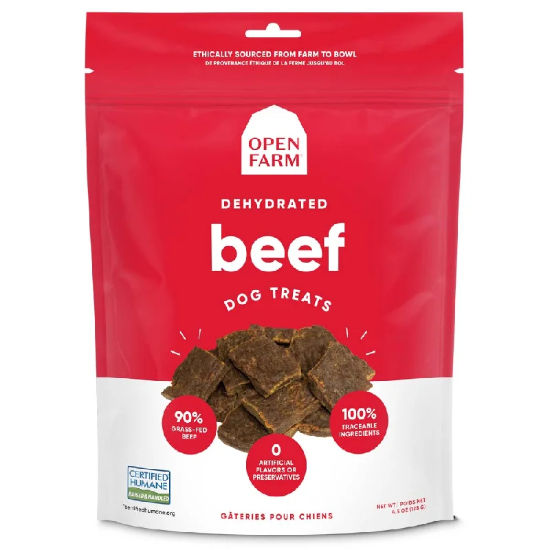 Open Farm Dehydrated Beef Dog Treats 4.5oz