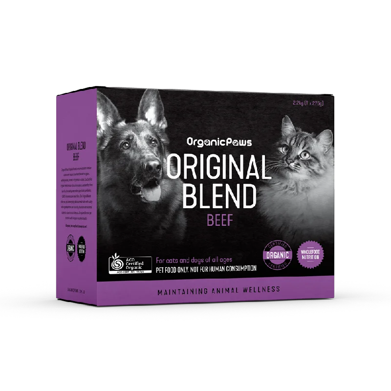 ORGANIC PAWS ORIGINAL BLEND BEEF 2.2KG