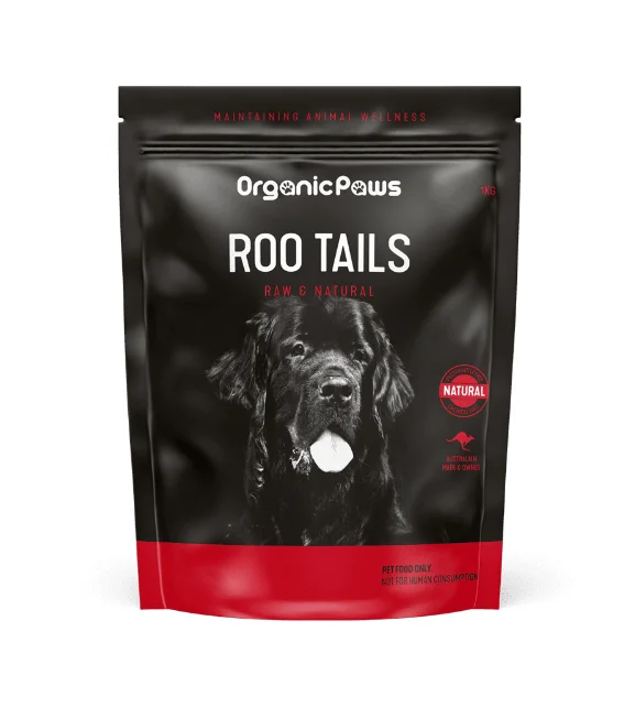 ORGANIC PAWS ROO TAILS 1KG