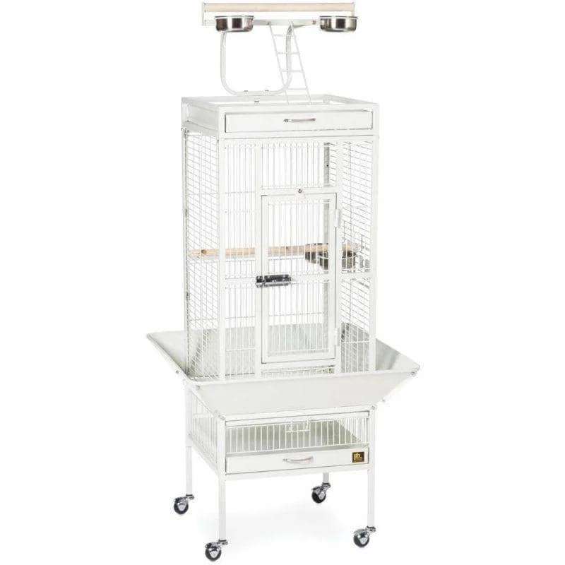 Prevue Select Bird Cage - White - 18"L x 18"W x 57"H