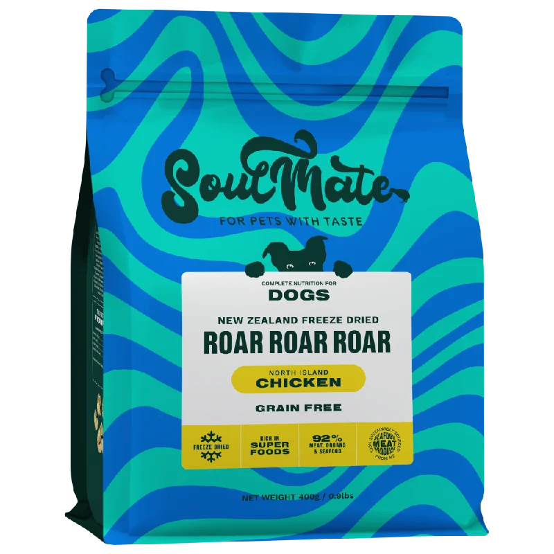 SoulMate Dog Freeze Dried Roar Roar Roar North Island Chicken 400g