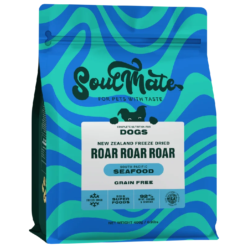 SoulMate Dog Freeze Dried Roar Roar Roar South Pacific Seafood 400g