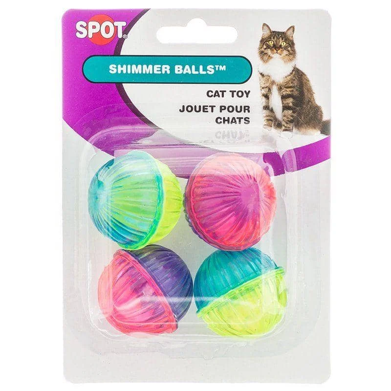 Spot Shimmer Balls Cat Toys - 4 Pack