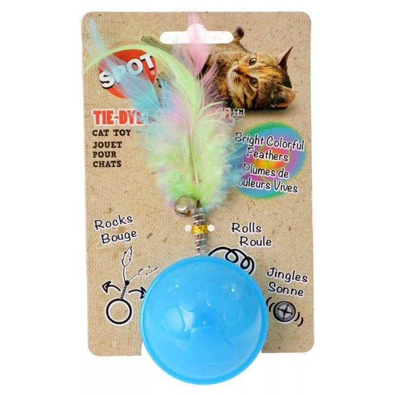 Spot Tie Dye Roller Ball Cat Toy - Assorted Colors - 1 Count