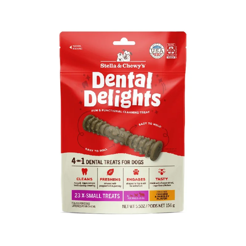 Stella & Chewy's Dog Treat Dental Delights Chicken & Parsley XS 5.5oz