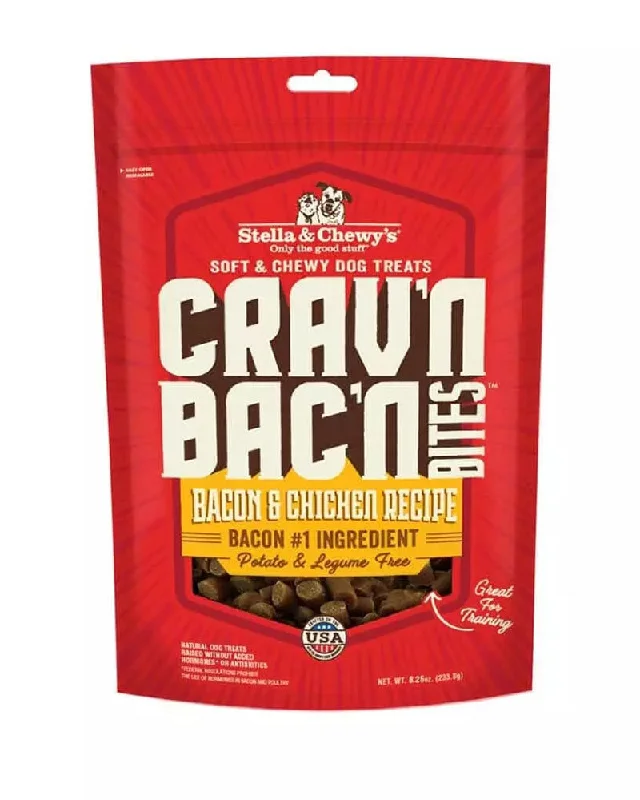 Stella & Chewy's Crav'N Bac'N Chicken Bites Dog Treats 8.25 oz