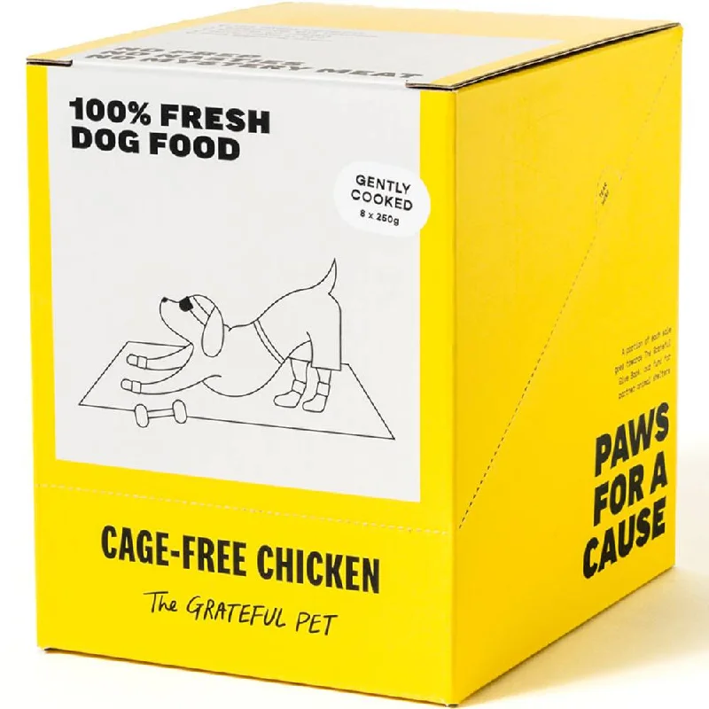 *FROZEN* The Grateful Pet Dog Gently Cooked Cage-Free Chicken 2kg (250g x 8)