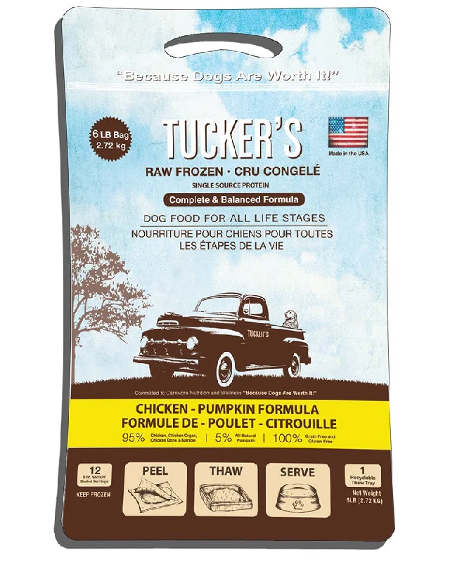 Tucker’s Raw/Frozen Chicken & Pumpkin Dog Patties 20lb