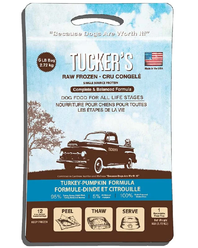 Tucker’s Raw/Frozen Turkey & Pumpkin Dog Patties 6lb