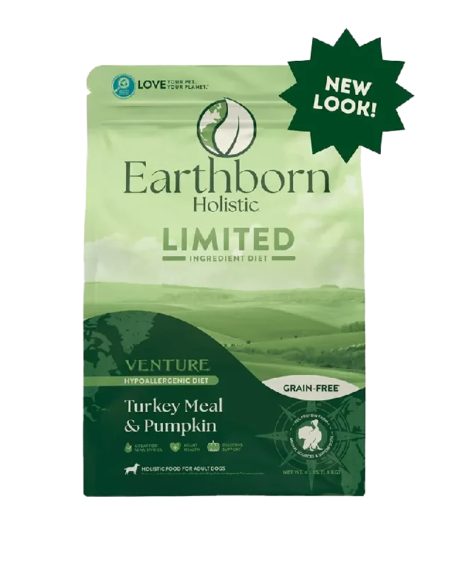 Earthborn Holistic Limited Venture Turkey & Butternut Squash Dry Dog Food 25lb