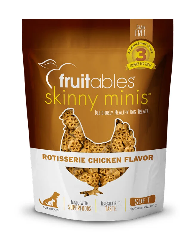 Fruitables Skinny Mini Soft & Chewy Chicken Dog Treats 5oz