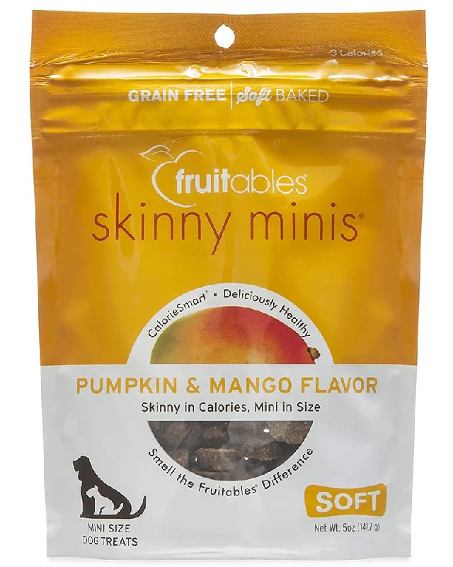 Fruitables Skinny Minis Soft & Chewy Dog Treats Pumpkin & Mango 5oz