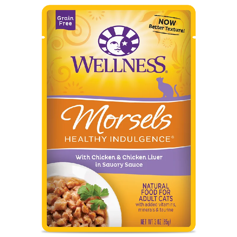 Wellness Cat Healthy Indulgence Morsels - Chicken & Chicken Liver 3oz