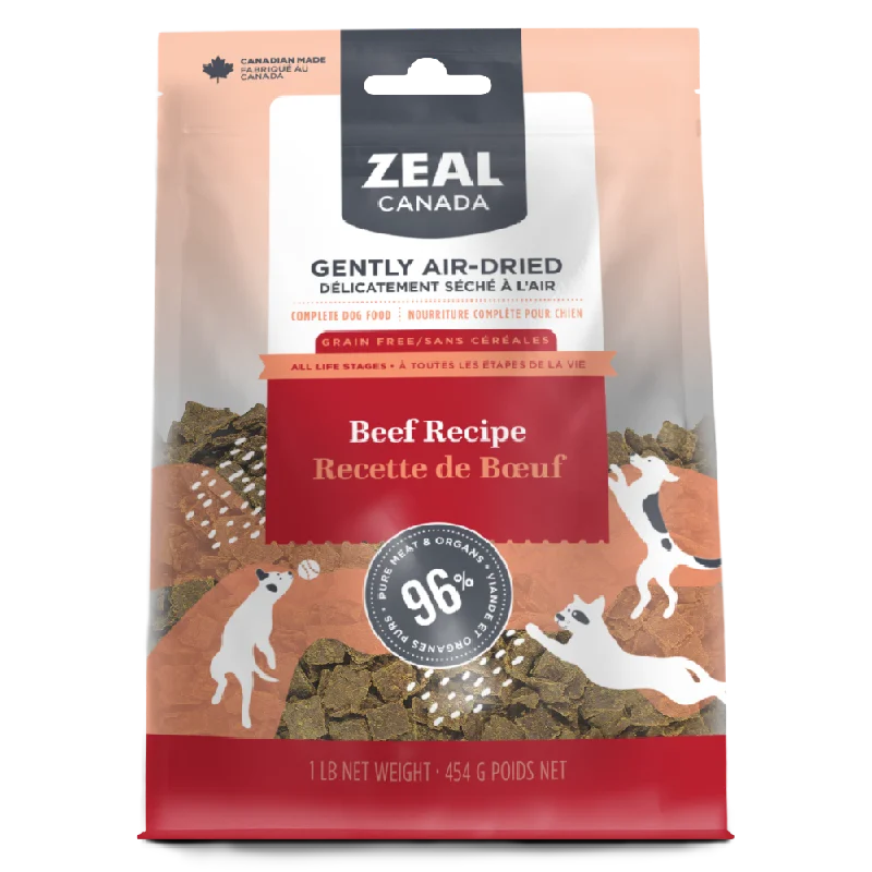 Zeal Canada Gently Air-Dried Beef Recipe for Dogs 454g