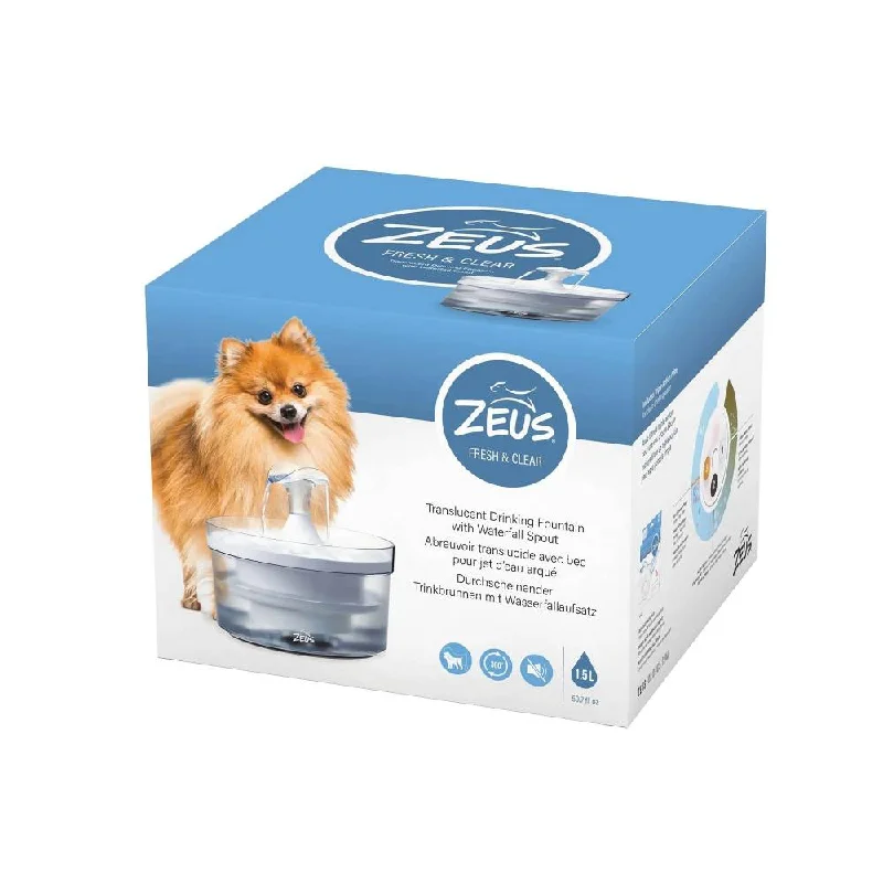 Zeus Dog Drinking Fountain Waterfall Spout 1.5L